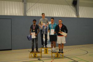 Malte und Jithin holen sich Platz 1 und 2 im Herreneinzel